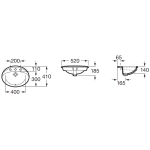 Roca A327866000 RODEO 枱面洗臉盆